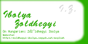 ibolya zoldhegyi business card